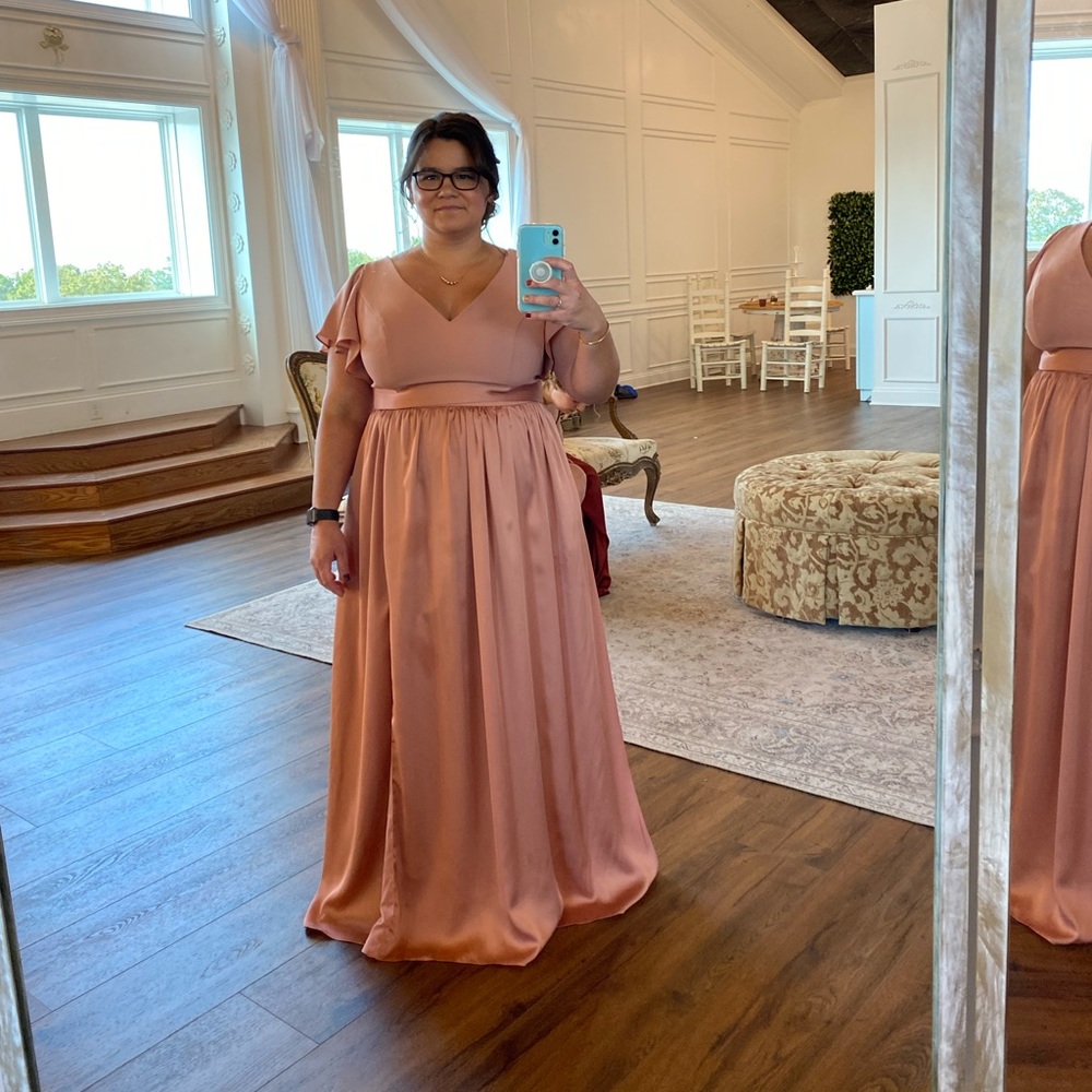 Desert Coral Bridesmaid Dress